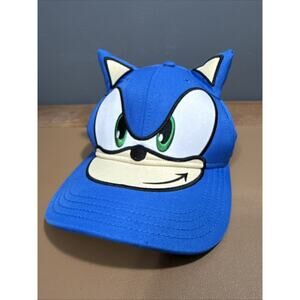 Saga Sonic The Hedgehog Adjustable Baseball Hat With Ears One Size Fits Most